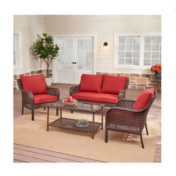 Mainstays Tuscany Ridge 4-Piece Conversation Set (3 Colors)