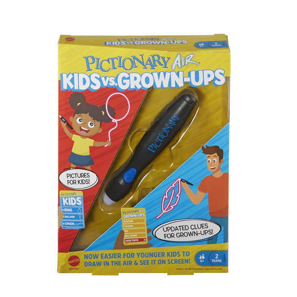 Mattel Games Pictionary Air Kids vs Grown-Ups Family Drawing Game