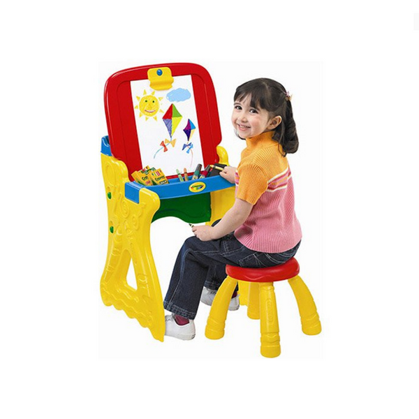 Crayola Play 'N Fold 2-in-1 Art Studio Easel Desk With Stool