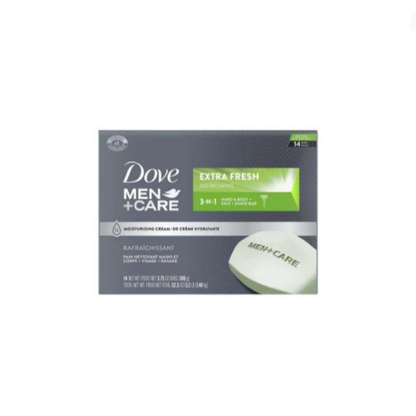 14 Dove Men+Care Bar Extra Fresh Bars Soap