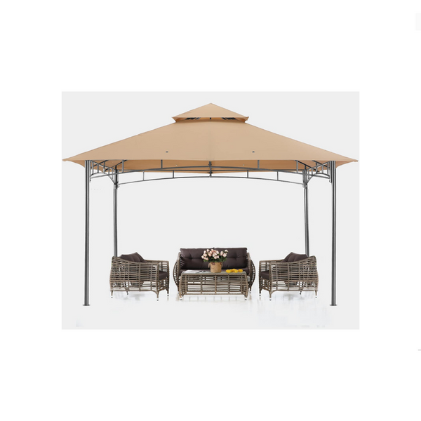 Gazebo de patio resistente de 10 pies x 10 pies