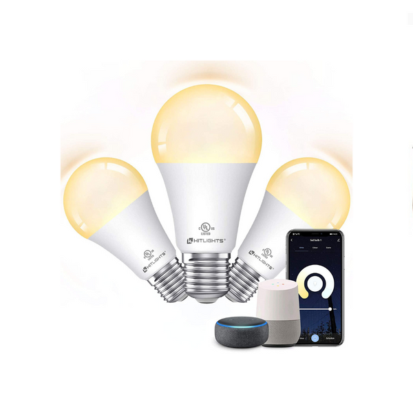 3 Dimmable WiFi LED Light Bulbs