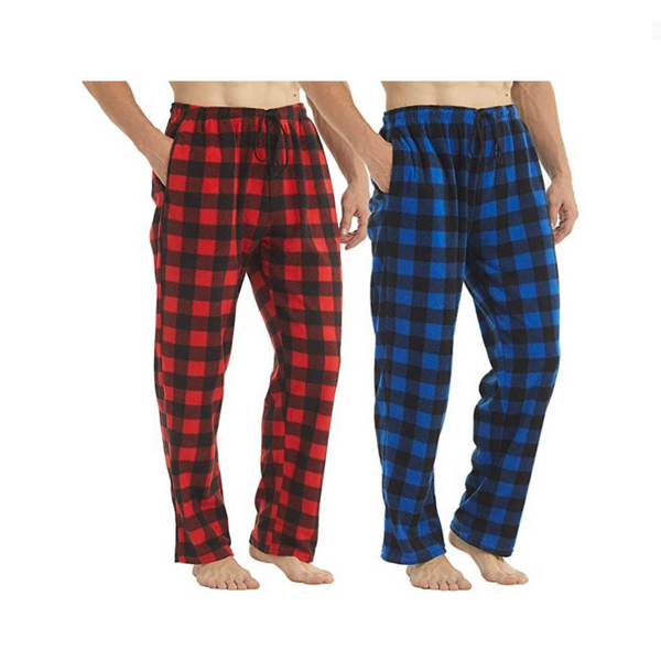 Pack de 2 pantalones de pijama para hombre (4 colores)