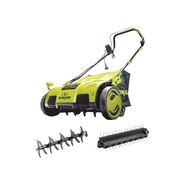 Sun Joe 15″ 13-Amp Electric Dethatcher And Scarifier