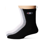 Pack of 6 Champion Mens Double Dry Moisture Wicking Logo Socks