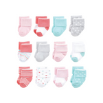 12 pares de calcetines de rizo unisex para bebé Luvable Friends