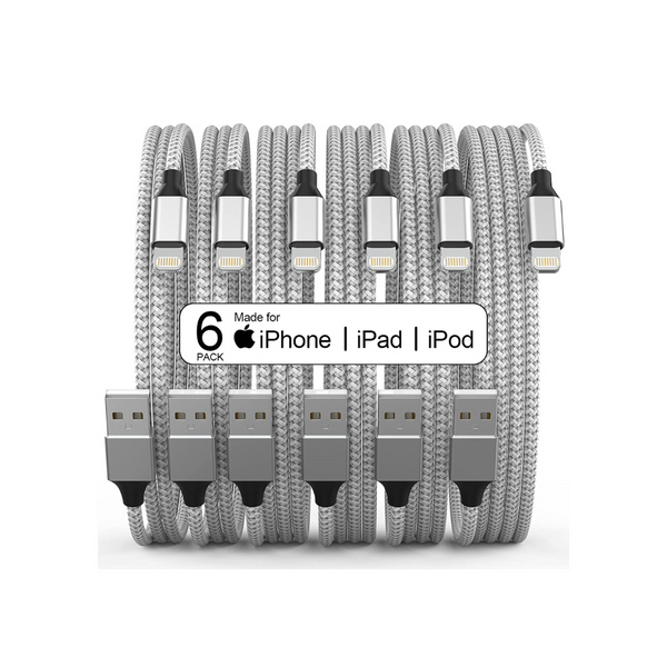 Paquete de 6 cables Lightning para iPhone