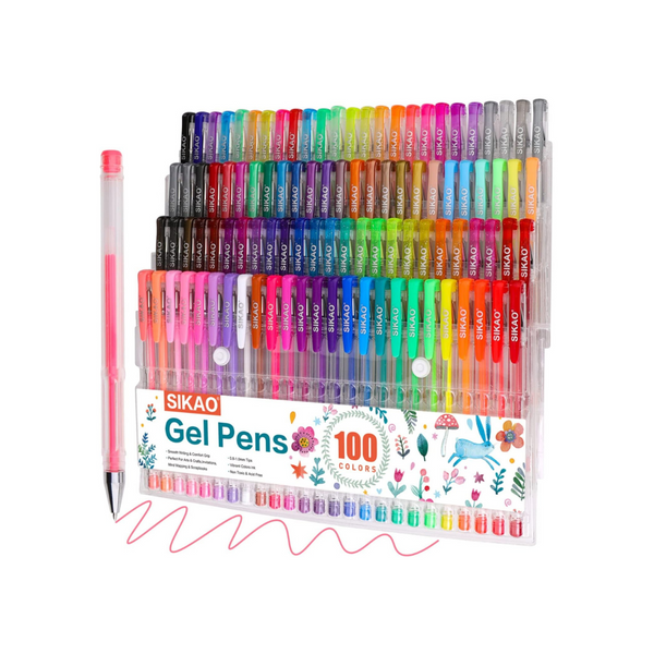 100 Color Gel Pens Set