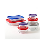 Juego de vasos para fuente para hornear Pyrex Simply Store de 14 piezas