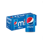 10 mini latas de refresco Pepsi