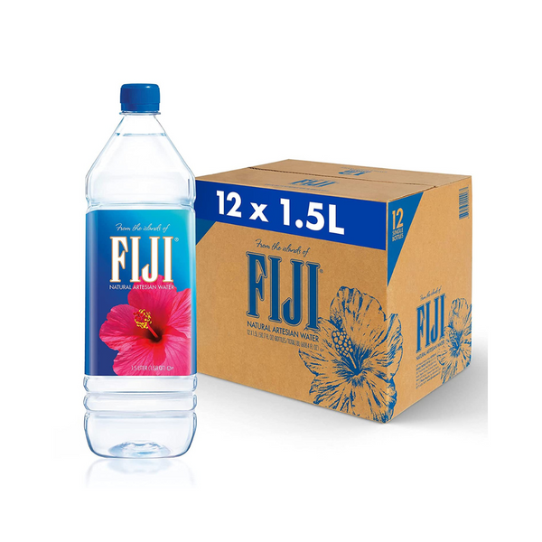 Pack Of 12 FIJI Natural Artesian Water 1.5 Liter Bottles