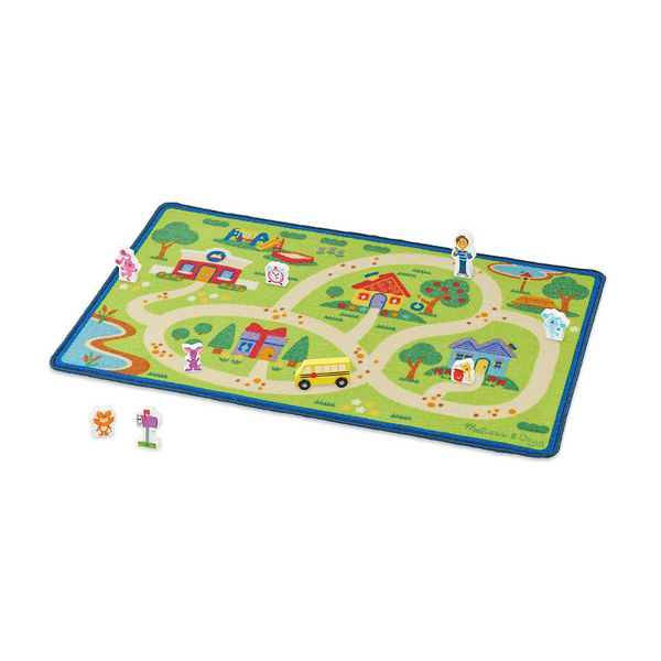 Melissa & Doug Activity Rug (44" x 26", 9 Wooden Play Pieces