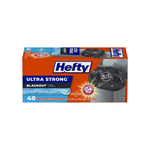 40 bolsas de basura de cocina Blackout Hefty ultra fuertes de 13 galones de alto