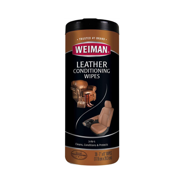 Toallitas limpiadoras y acondicionadoras de cuero Weiman con protección UV