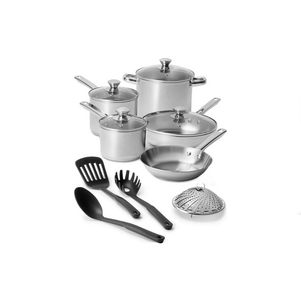 13 Piece Stainless Steel or Nonstick Cookware Sets