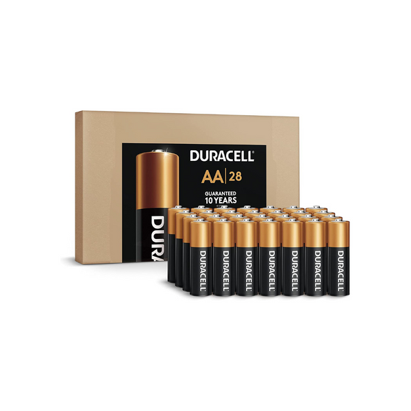 Pilas AA Duracell Coppertop de 28 unidades