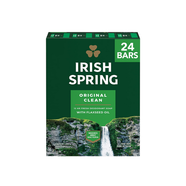 24 Bars of Irish Spring Men's Deodorant Bar Soap