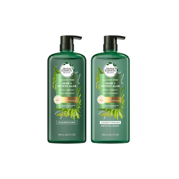 2 botellas grandes de champú y acondicionador Herbal Essences