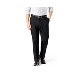 Dockers Pantalones elásticos de algodón color caqui Lux de corte clásico para hombre