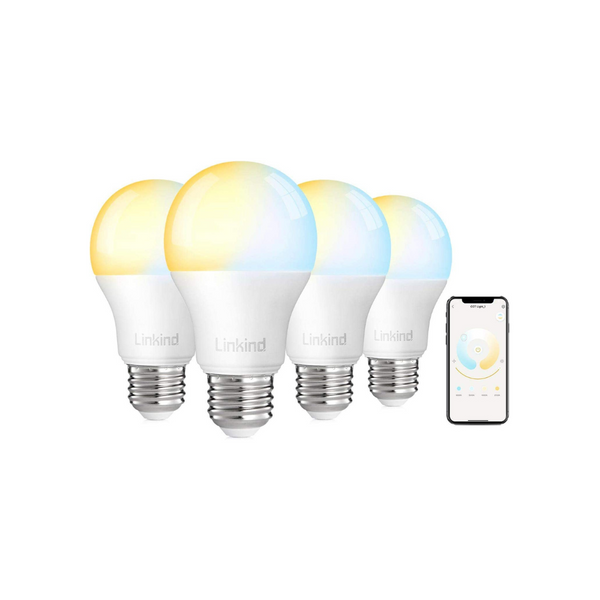 4 Linkind Dimmable Smart WiFi Light Bulbs