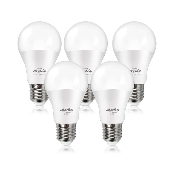 5 Pack LED Light Bulb Daylight, Neutral White