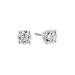 Amazon Collection Certified 14k White Gold Diamond Earrings