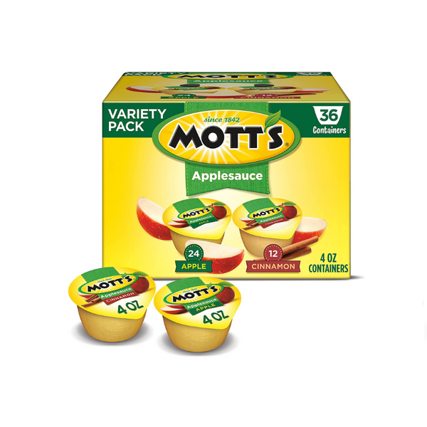 36 Cups of Mott's Apple & Cinnamon Variety Pack Applesauce