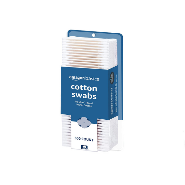 500 Amazon Basics Q-Tips Cotton Swabs