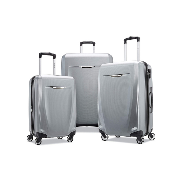 3 Piece Samsonite Hardside Expandable Luggage with Spinners