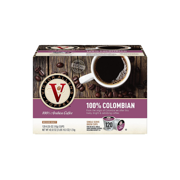 120 Victor Allen's Coffee 100% Colombian, Medium Roast K-Cups