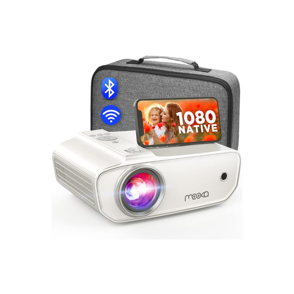 1920x1080P FHD Video Projector with WiFi and Bluetooth