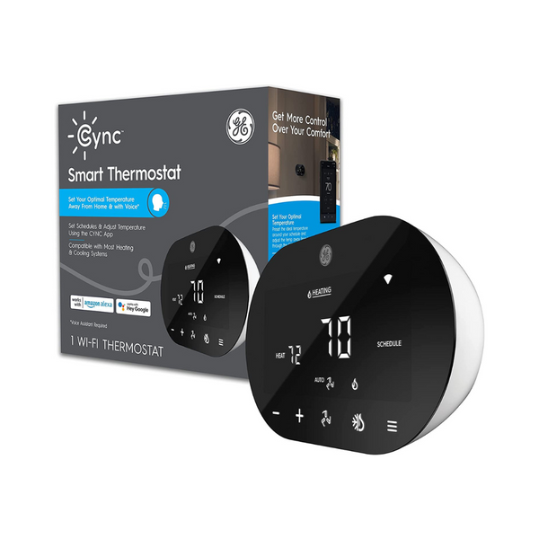 GE CYNC Smart Thermostat, Bluetooth and Wi-Fi