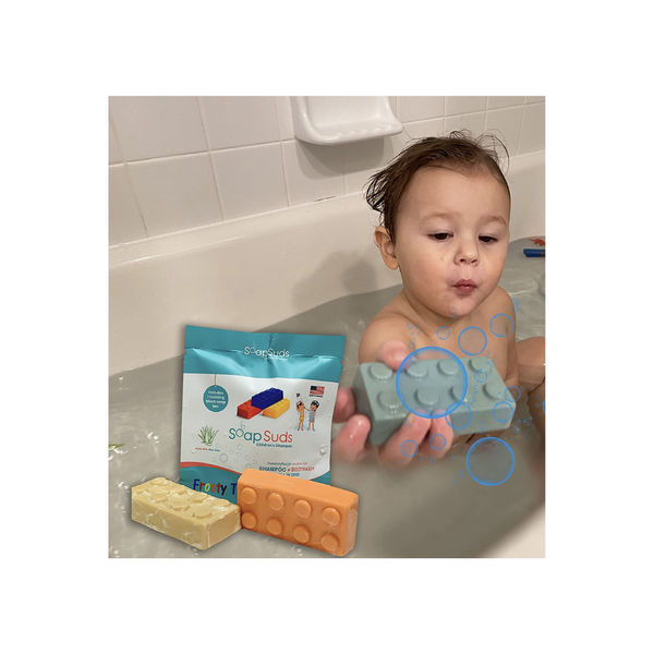 Soap Suds Children's 2 in 1 Shampoo and Bodywash Frooty Tooty Scented Bar