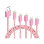 5 Pack Of iPhone Apple Braided Nylon Lightning Cables