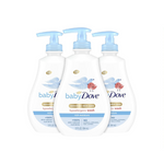 3 Bottles of Baby Dove Baby Wash and Shampoo