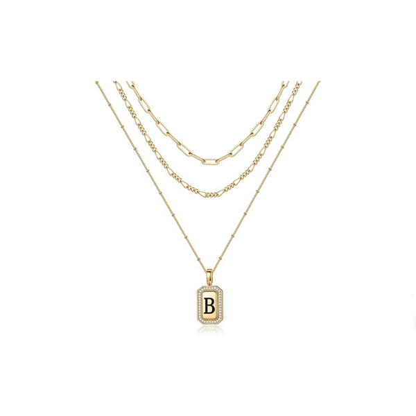 14K Real Gold Plated Initial Necklaces (All ABC's)