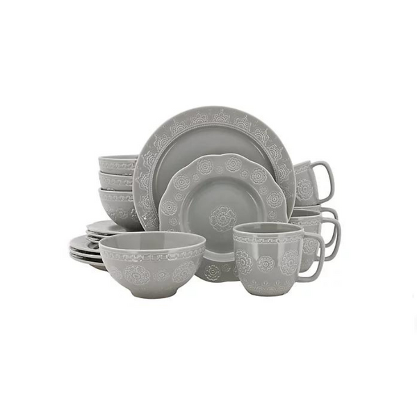 16-Piece Wild Sage Sana Medallion Dinnerware Set