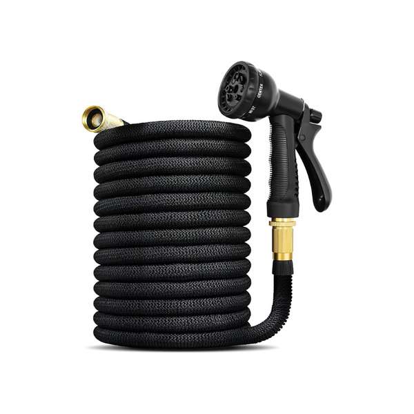 75FT Expandable Garden Hose with 8 Function Hose Nozzle