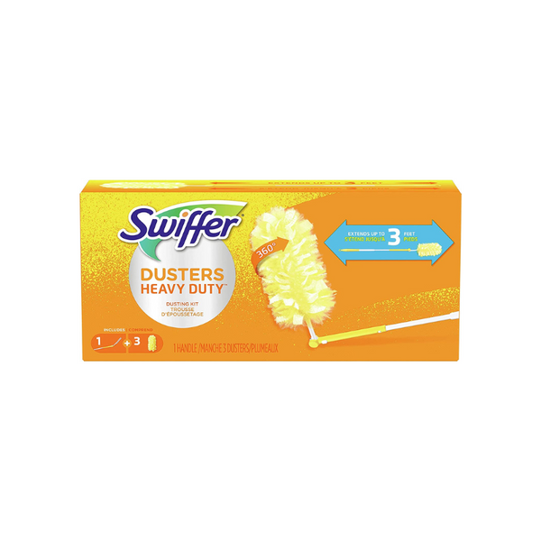 Kit básico de mango extensible Swiffer 360 Dusters con 3 recambios