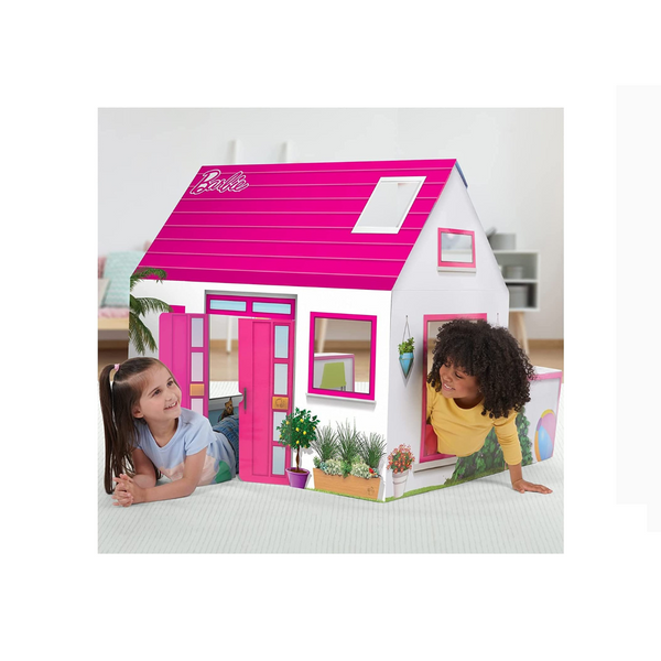 Pop2Play Barbie Lifesize Pretend Play Cardboard Dreamhouse