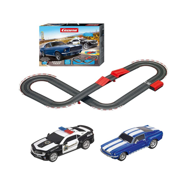 Carrera Speed Trap Battery Operated 1:43 Scale Slot Car Racing Track Set