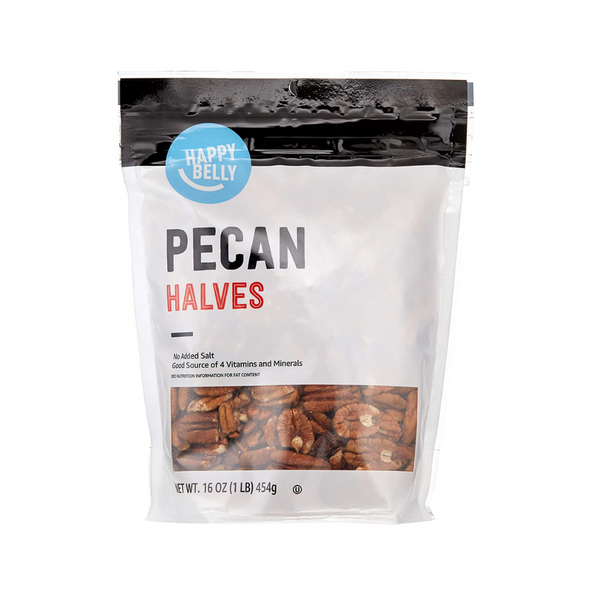 Happy Belly Mitades de nueces pecanas Bolsa de 16 oz