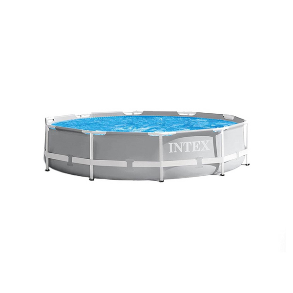 Piscina con estructura prisma INTEX de 10 pies x 30 pulgadas con bomba de filtro de cartucho