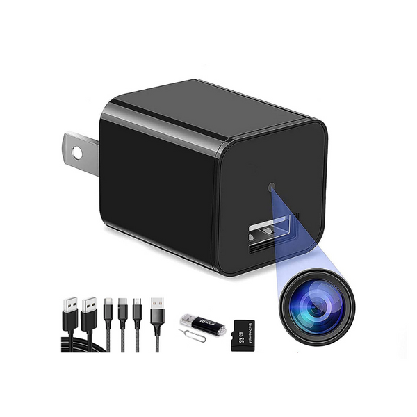 1080P Hidden Mini Spy Camera Charger