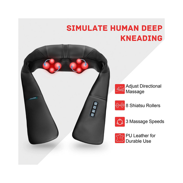 Heated Shiatsu Massagers for Neck and Back