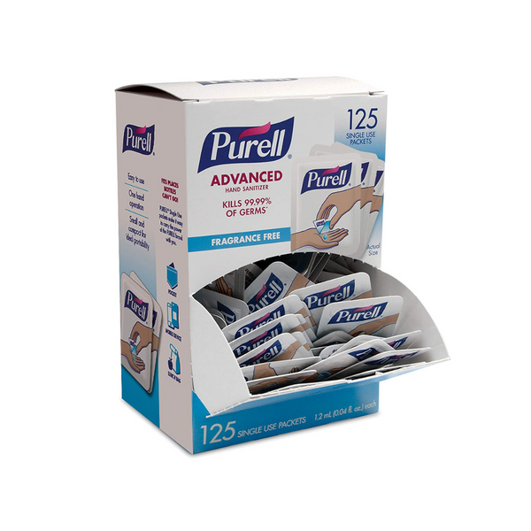 PURELL SINGLES Advanced Hand Sanitizer Gel, Fragrance Free