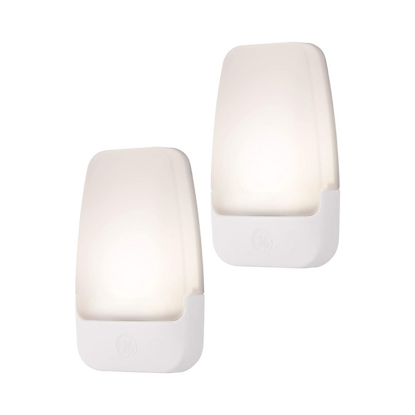 Paquete de 2 luces nocturnas LED GE, enchufables