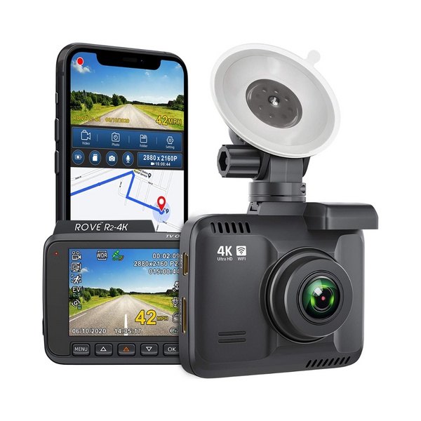 Rove R2-4K Dash Cam Built in WiFi GPS Car Dashboard Camera Recorder