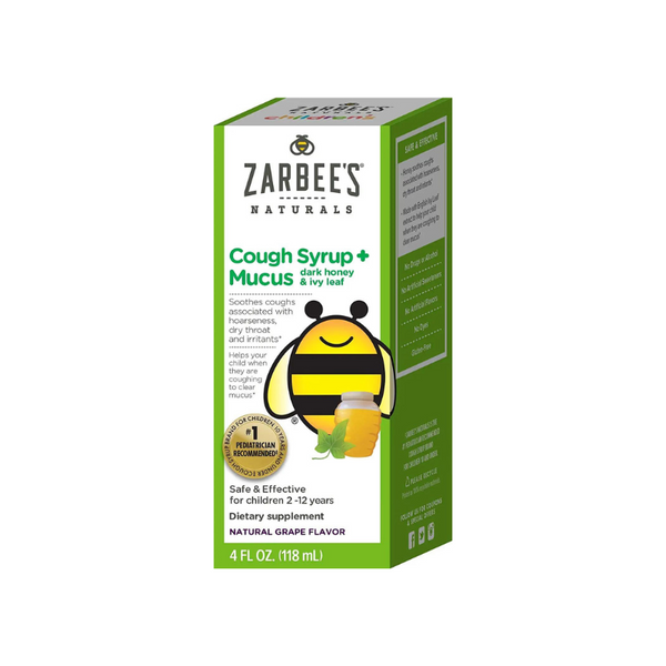 Zarbee's Naturals Jarabe Para La Tos + Mocos Infantiles