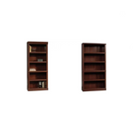 Set Of 2 Sauder Heritage Hill Library Classic Cherry Finish Bookcases